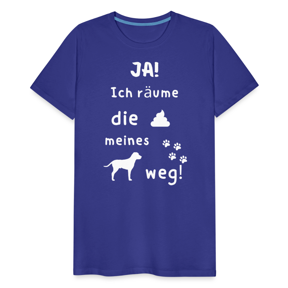 Männer Premium T-Shirt - Hund Spruch - Königsblau