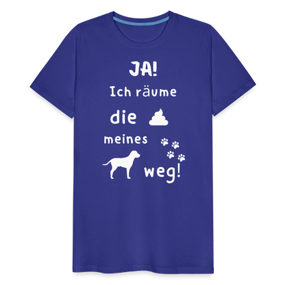 Männer Premium T-Shirt - Hund Spruch - Königsblau