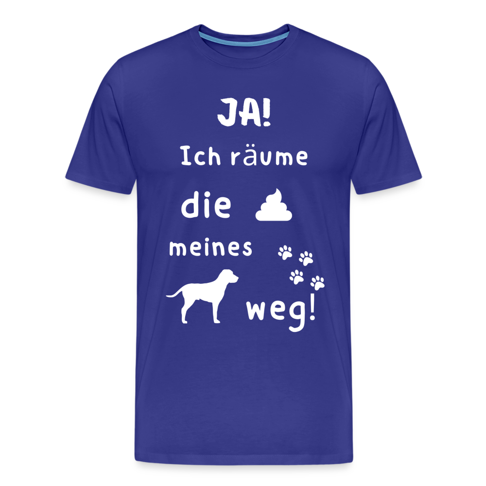 Männer Premium T-Shirt - Hund Spruch - Königsblau