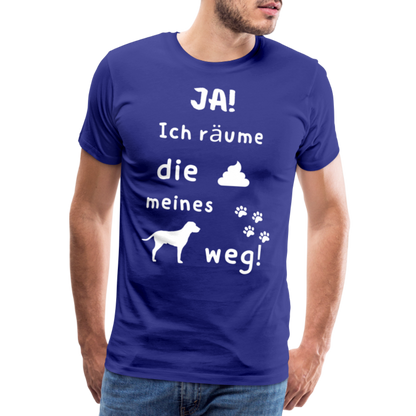 Männer Premium T-Shirt - Hund Spruch - Königsblau