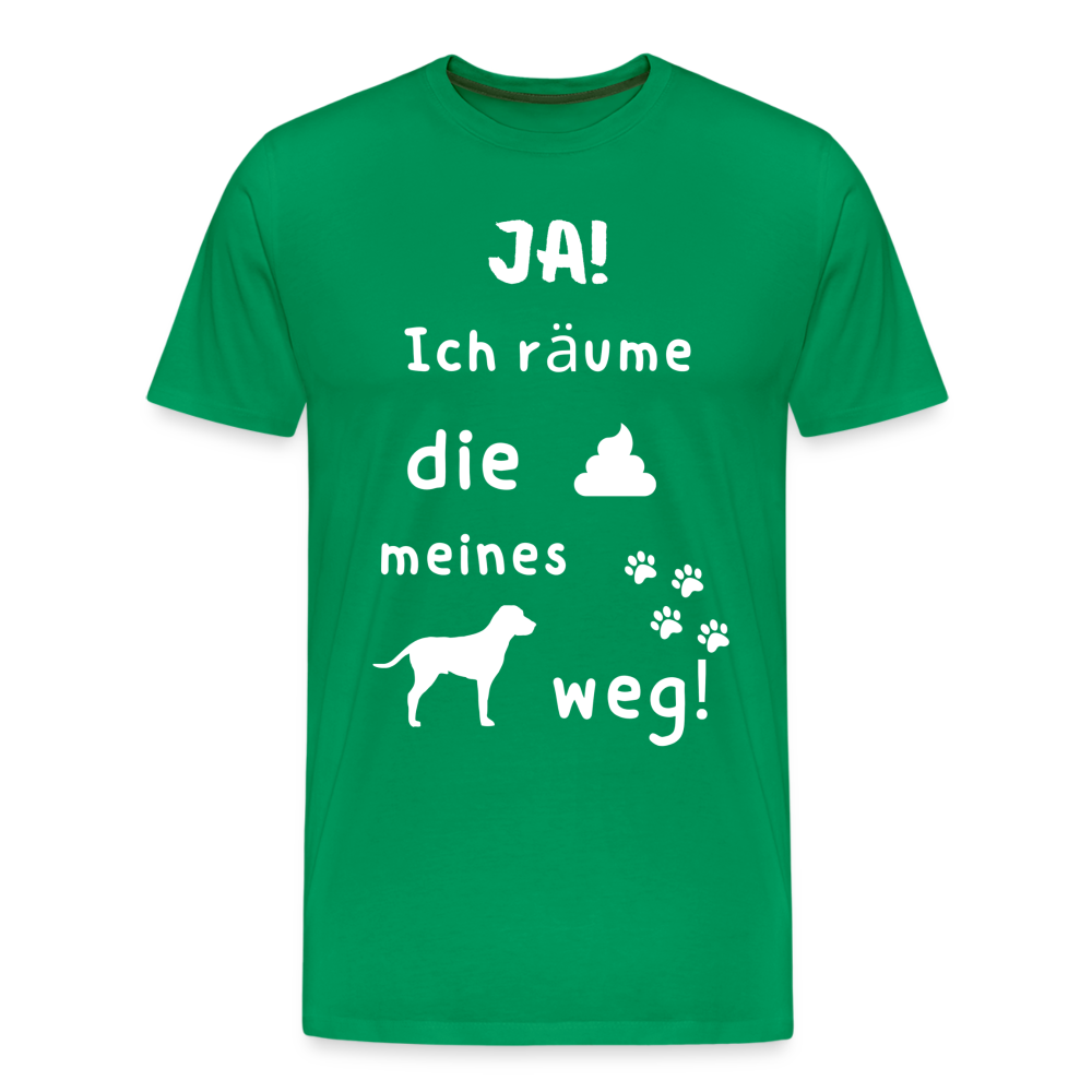 Männer Premium T-Shirt - Hund Spruch - Kelly Green