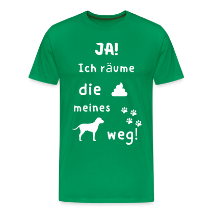 Männer Premium T-Shirt - Hund Spruch - Kelly Green