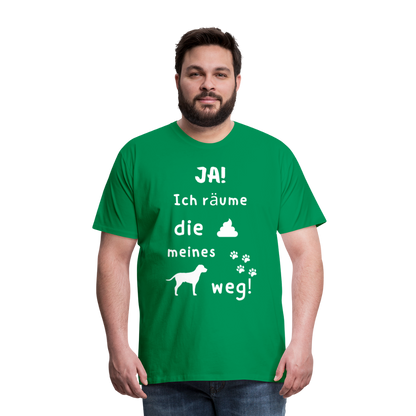 Männer Premium T-Shirt - Hund Spruch - Kelly Green