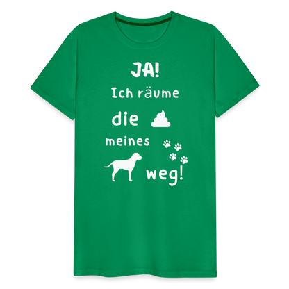 Männer Premium T-Shirt - Hund Spruch - Kelly Green