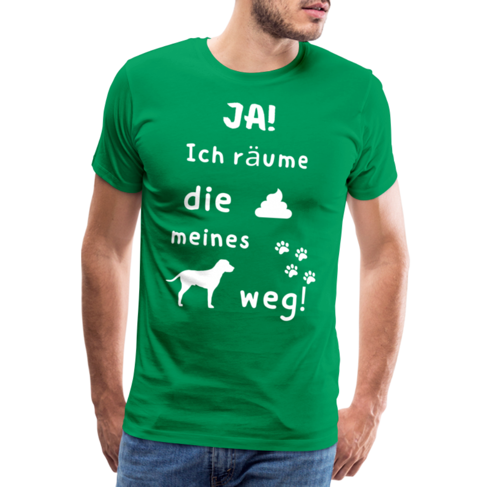 Männer Premium T-Shirt - Hund Spruch - Kelly Green