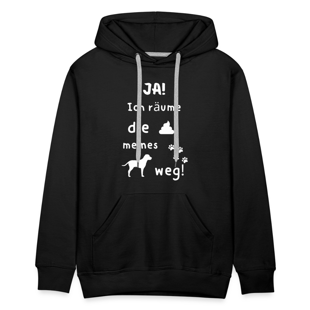 Men’s Premium Hoodie - Hund Spruch - Schwarz