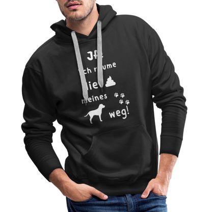 Men’s Premium Hoodie - Hund Spruch - Schwarz