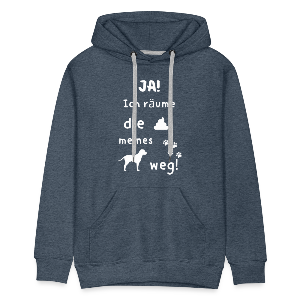 Men’s Premium Hoodie - Hund Spruch - Jeansblau