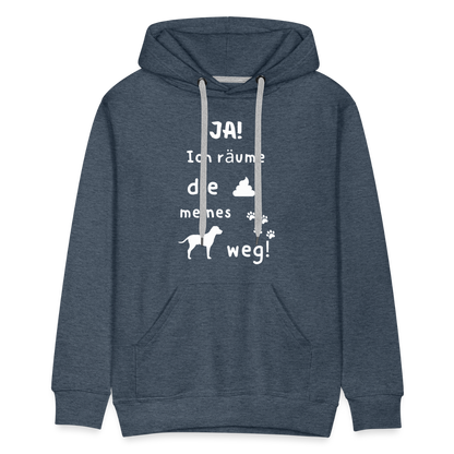 Men’s Premium Hoodie - Hund Spruch - Jeansblau