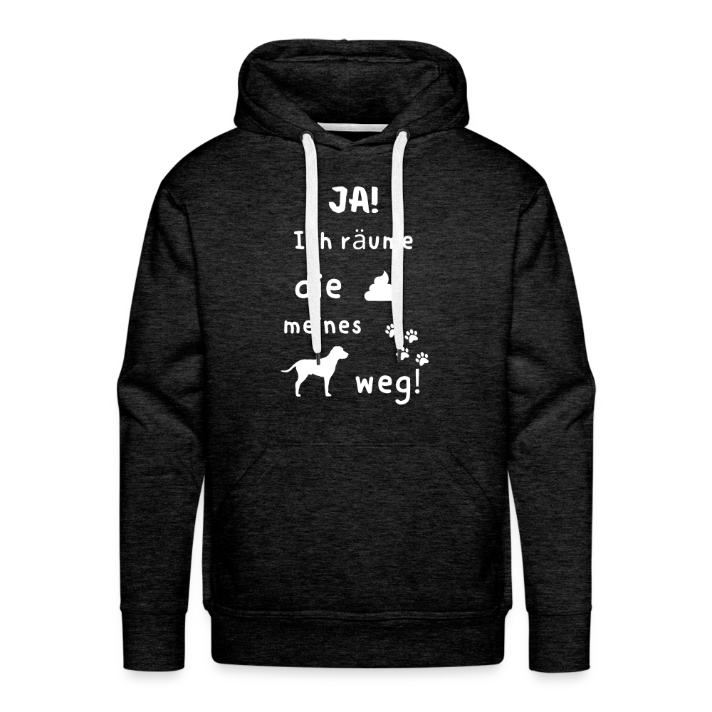 Men’s Premium Hoodie - Hund Spruch - Anthrazit