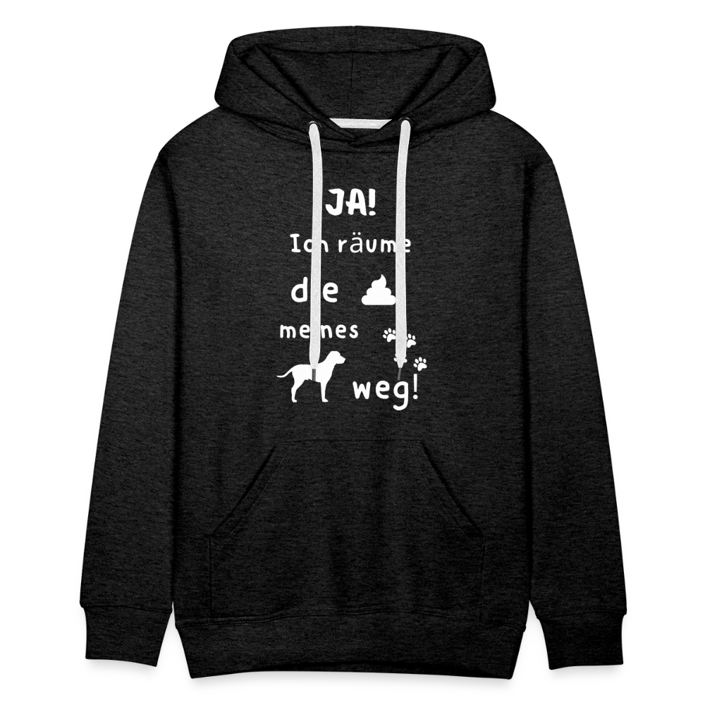 Men’s Premium Hoodie - Hund Spruch - Anthrazit