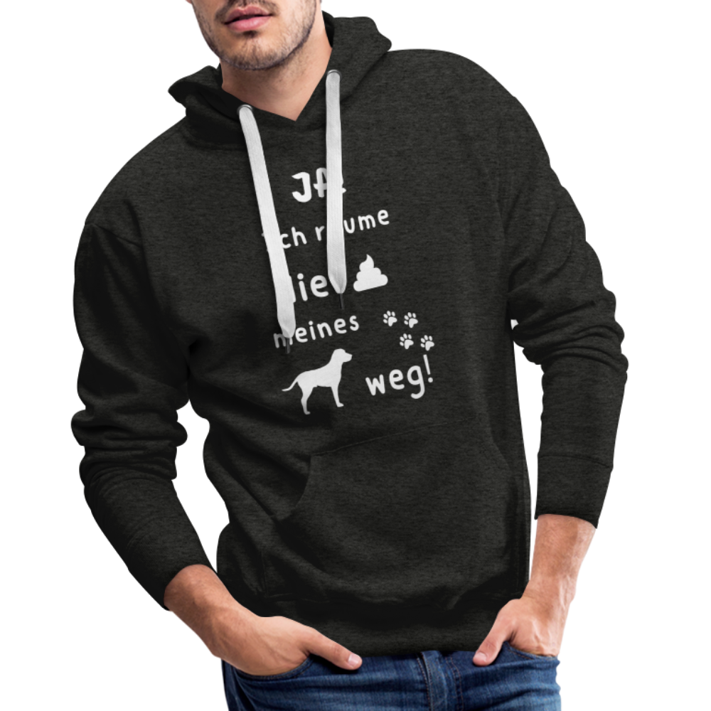 Men’s Premium Hoodie - Hund Spruch - Anthrazit