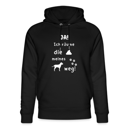 Unisex Bio-Hoodie von Stanley & Stella - Hund Spruch - Schwarz