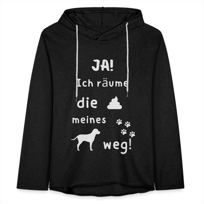 Leichtes Kapuzensweatshirt Unisex - Hund Spruch - Anthrazit