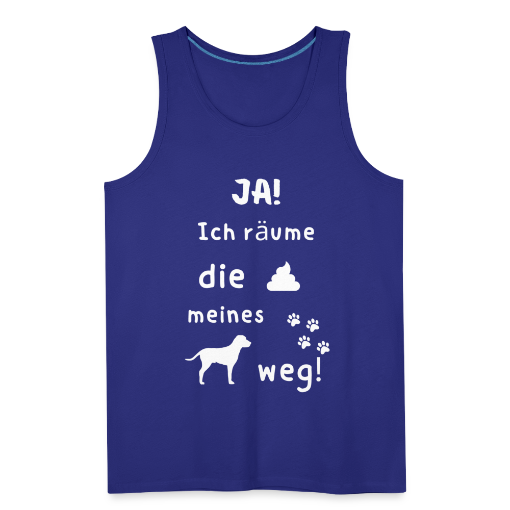 Männer Premium Tank Top - Hund Spruch - Königsblau