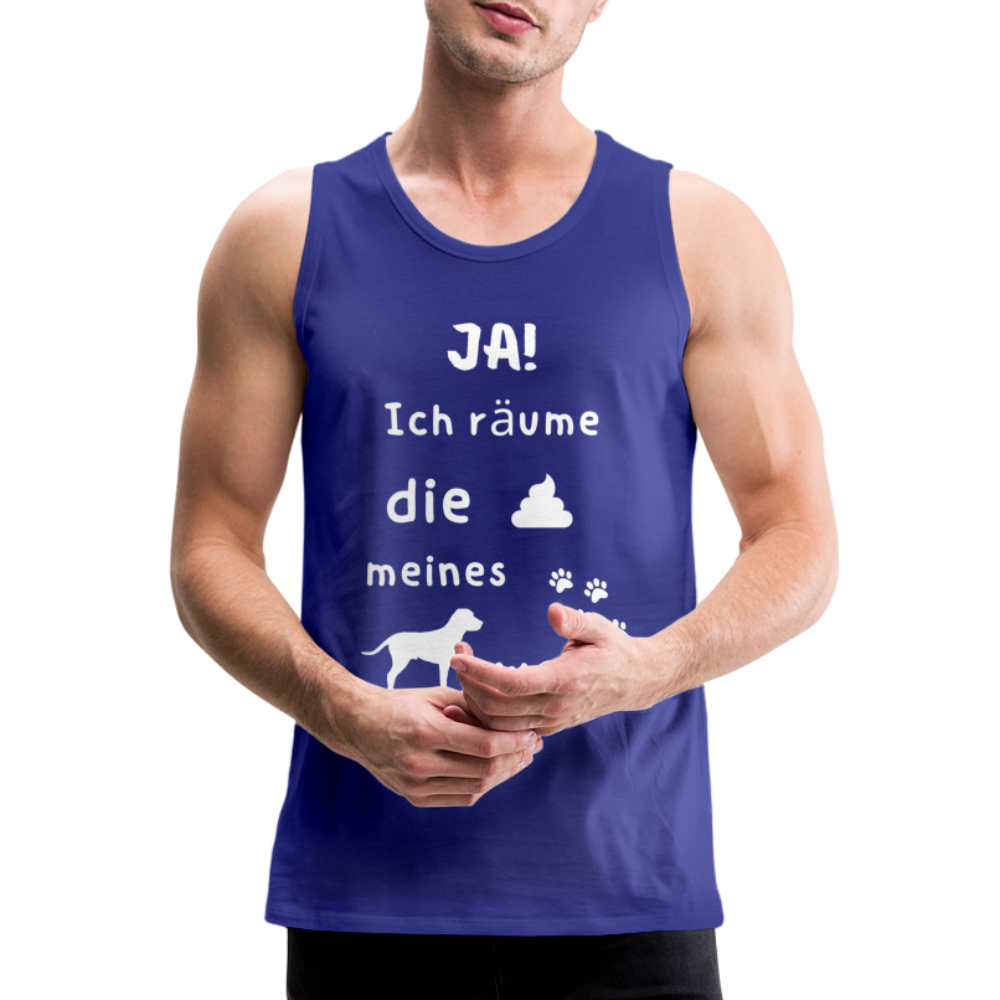 Männer Premium Tank Top - Hund Spruch - Königsblau