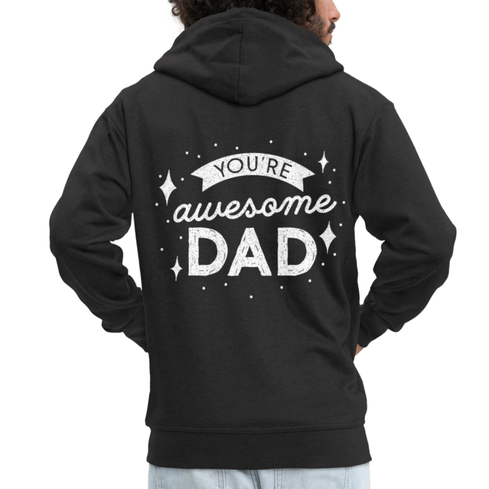 Männer Premium Kapuzenjacke - DAD - Schwarz