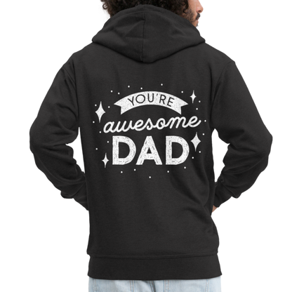 Männer Premium Kapuzenjacke - DAD - Schwarz