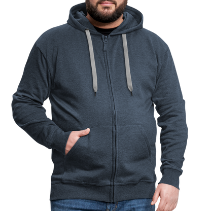 Männer Premium Kapuzenjacke - DAD - Jeansblau