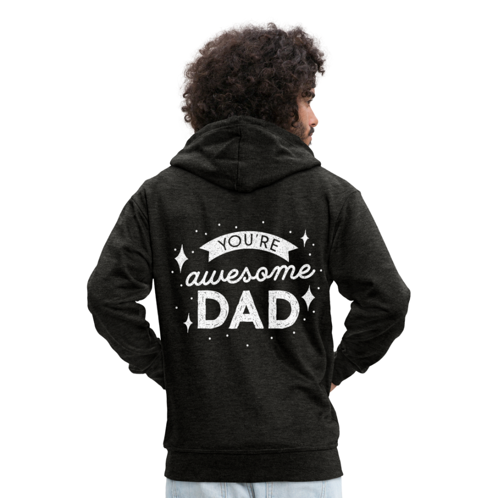 Männer Premium Kapuzenjacke - DAD - Anthrazit