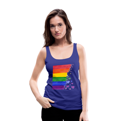 Frauen Premium Tank Top - LGBT Streifen - Königsblau