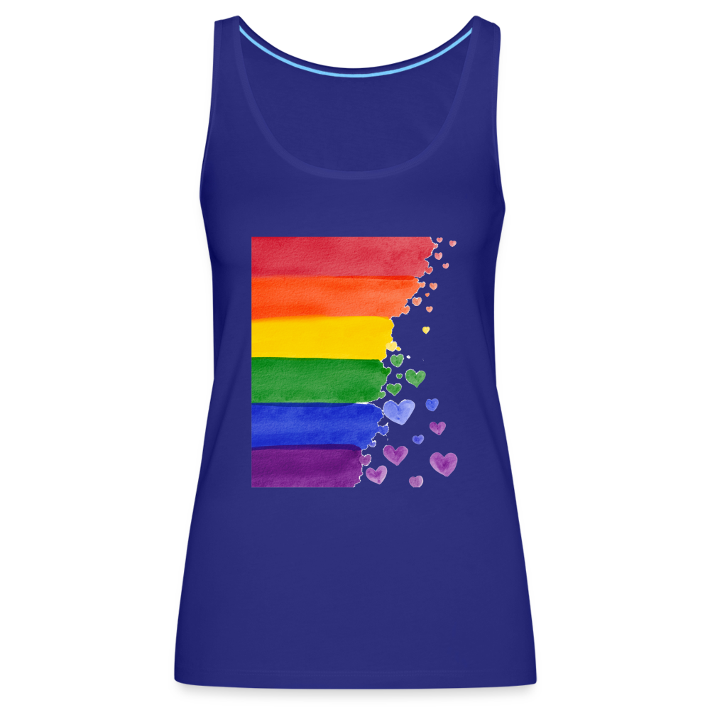 Frauen Premium Tank Top - LGBT Streifen - Königsblau