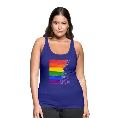 Frauen Premium Tank Top - LGBT Streifen - Königsblau