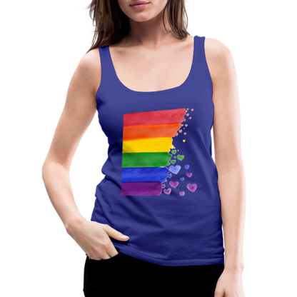 Frauen Premium Tank Top - LGBT Streifen - Königsblau