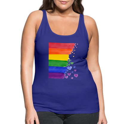 Frauen Premium Tank Top - LGBT Streifen - Königsblau