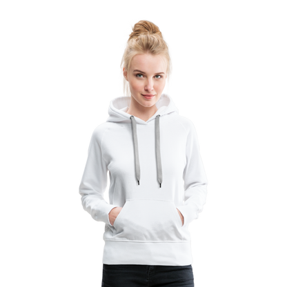 Frauen Premium Hoodie - LGBT Streifen - weiß