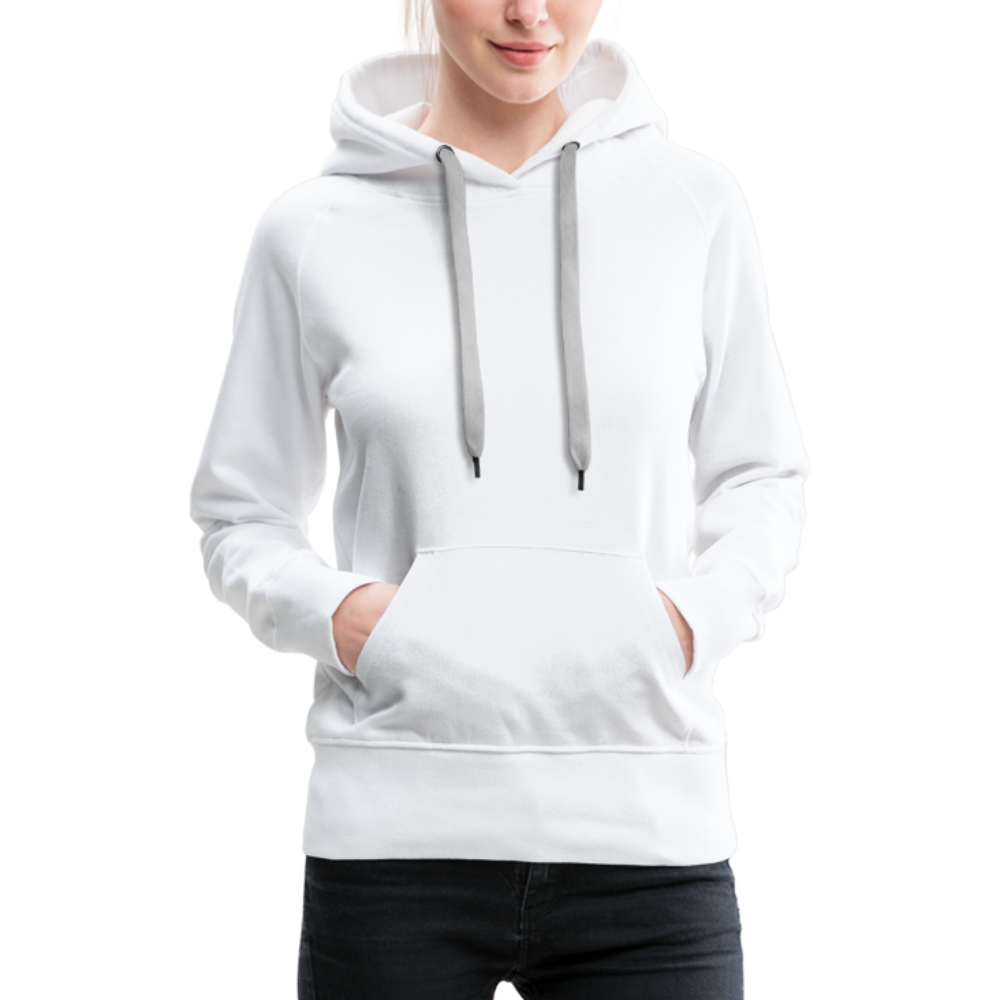 Frauen Premium Hoodie - LGBT Streifen - weiß