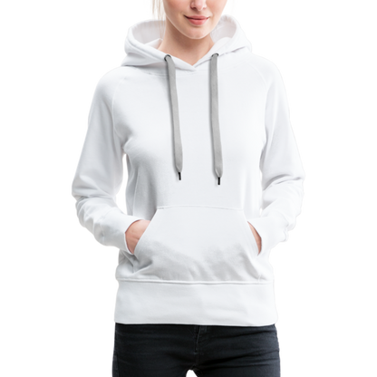 Frauen Premium Hoodie - LGBT Streifen - weiß