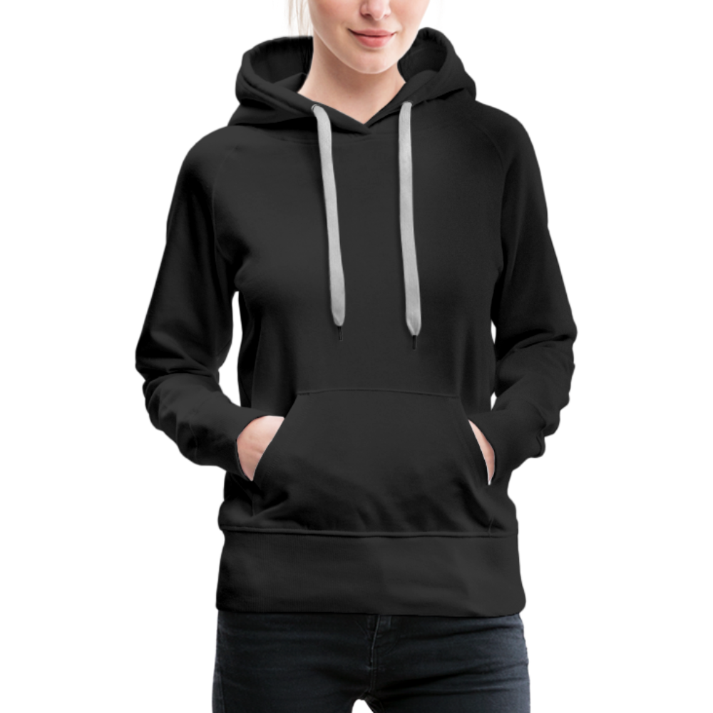 Frauen Premium Hoodie - LGBT Streifen - Schwarz