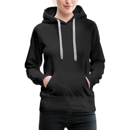 Frauen Premium Hoodie - LGBT Streifen - Schwarz