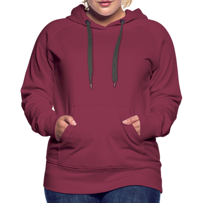 Frauen Premium Hoodie - LGBT Streifen - Bordeaux