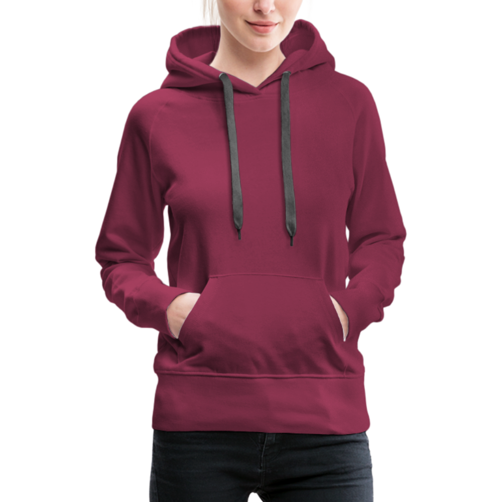 Frauen Premium Hoodie - LGBT Streifen - Bordeaux