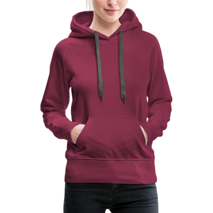 Frauen Premium Hoodie - LGBT Streifen - Bordeaux