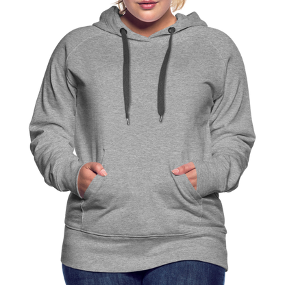 Frauen Premium Hoodie - LGBT Streifen - Grau meliert