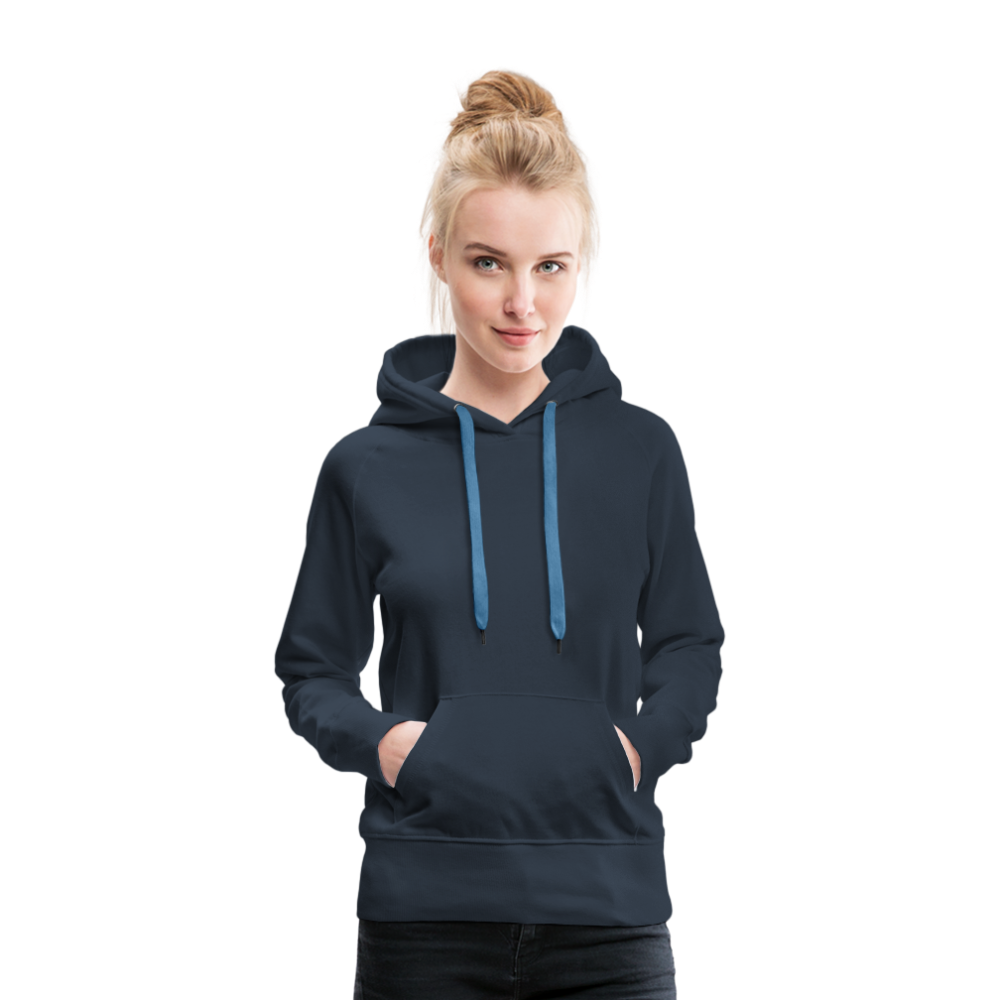 Frauen Premium Hoodie - LGBT Streifen - Navy