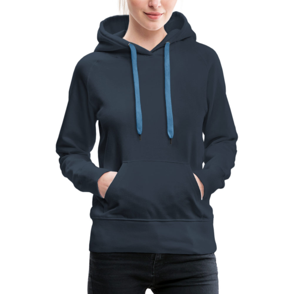 Frauen Premium Hoodie - LGBT Streifen - Navy