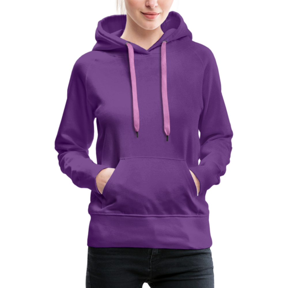 Frauen Premium Hoodie - LGBT Streifen - Purple