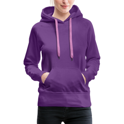 Frauen Premium Hoodie - LGBT Streifen - Purple