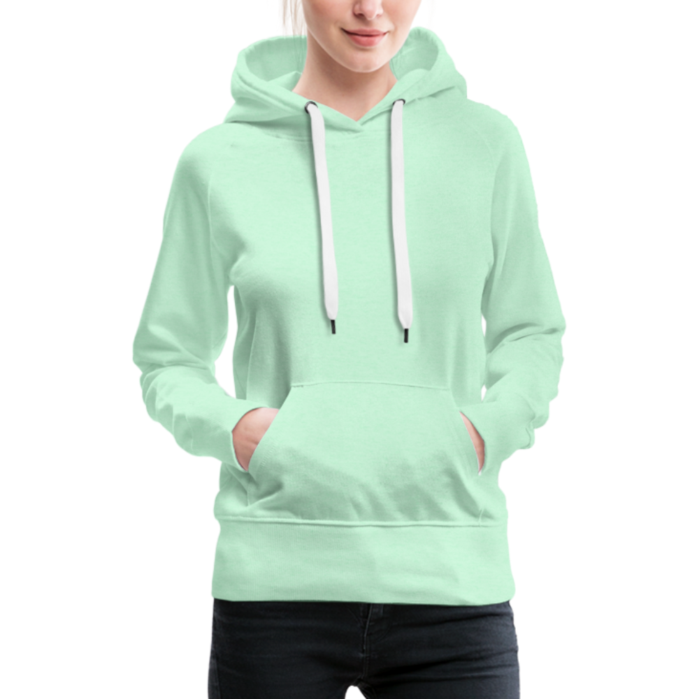 Frauen Premium Hoodie - LGBT Streifen - helles Mintgrün