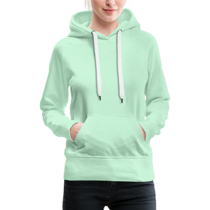 Frauen Premium Hoodie - LGBT Streifen - helles Mintgrün