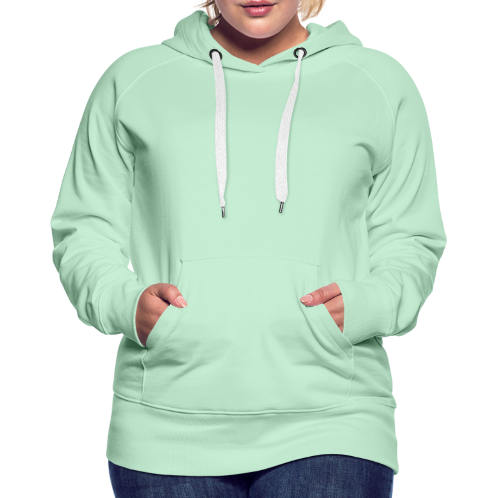 Frauen Premium Hoodie - LGBT Streifen - helles Mintgrün