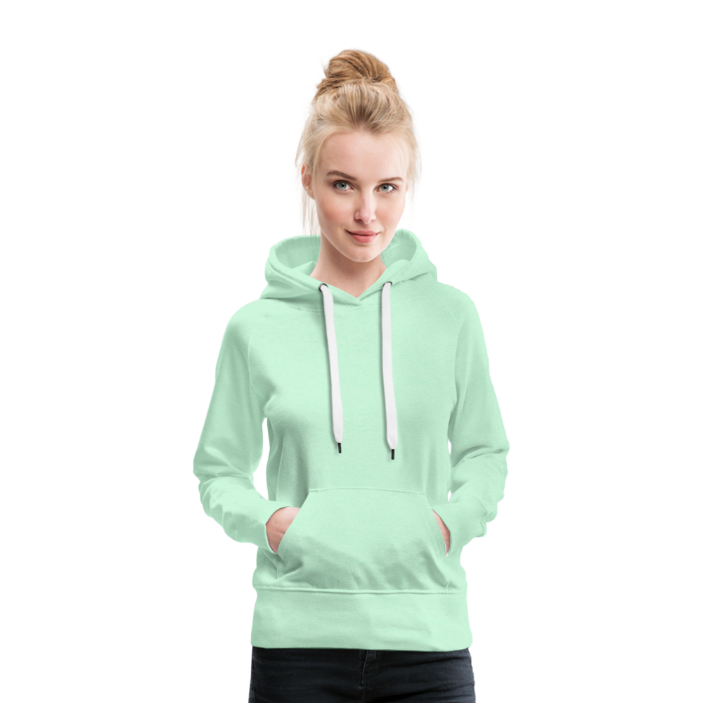 Frauen Premium Hoodie - LGBT Streifen - helles Mintgrün