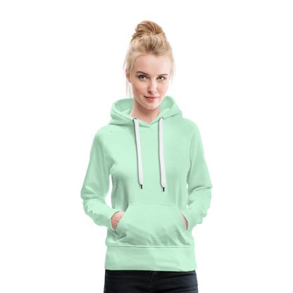 Frauen Premium Hoodie - LGBT Streifen - helles Mintgrün