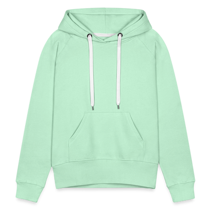 Frauen Premium Hoodie - LGBT Streifen - helles Mintgrün