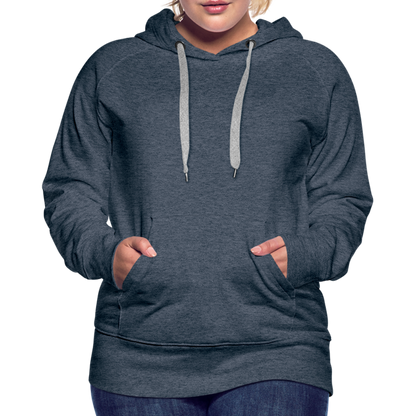 Frauen Premium Hoodie - LGBT Streifen - Jeansblau