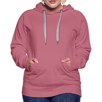 Frauen Premium Hoodie - LGBT Streifen - Malve